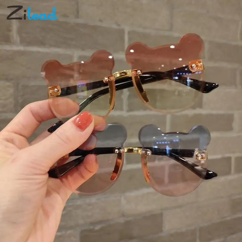 

Zilead Summer Girl Boys Cute Sunglasse Animal Cartoon Outdoor Children Lovely Vintage Sunglasses UV-Protection Kids Eyeglasses