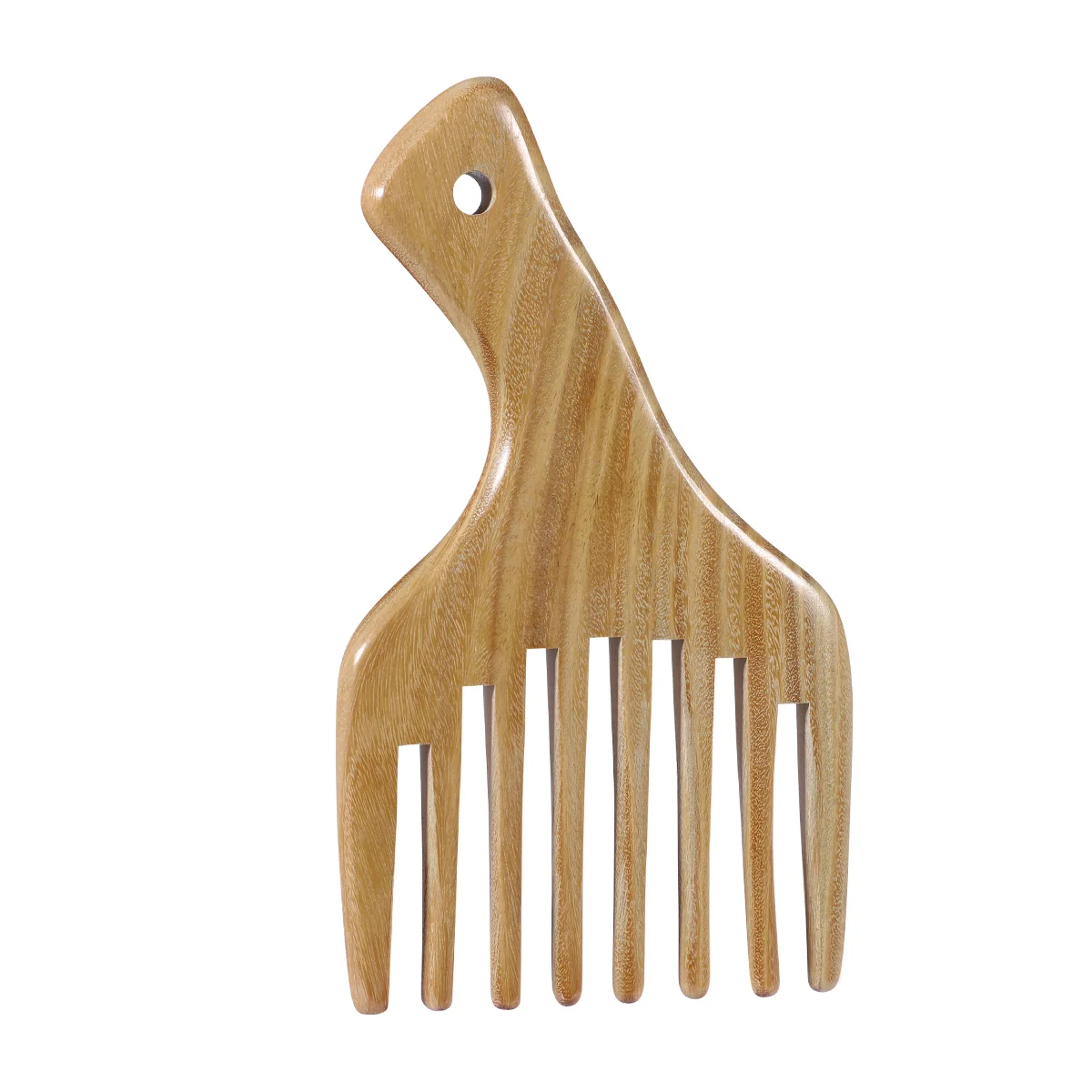 

Frcolor Wood Comb Handheld Wide Teeth Hair Comb Portable Hair Pick for Women Ladies Girls