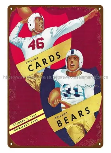 1951 г. футбольный v сaikey Park металлический жестяной знак гараж