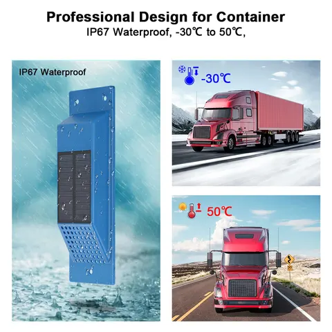 Устройство отслеживания 4G GPS с большой батареей 12000 мАч, датчик двери, SIM-карта для контейнера прицепа