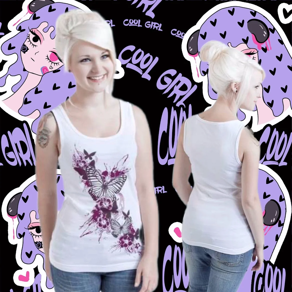 Спортивный хлопковый жилет Desan EMP в готическом стиле панк-рок