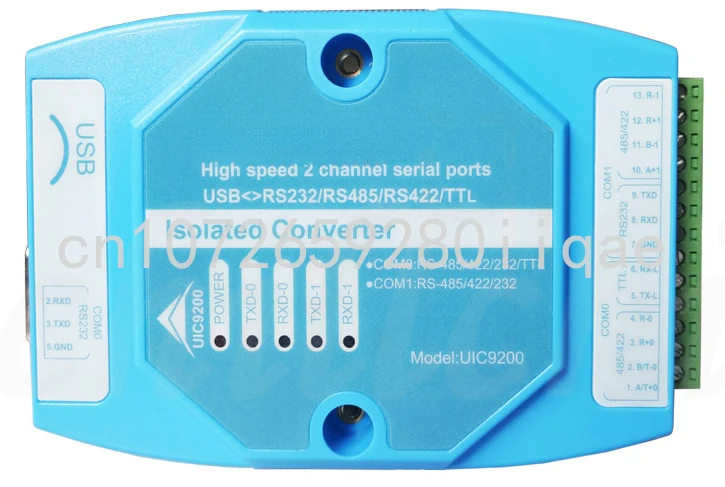 

Industrial Grade 3KV Rms USB To 232/485/422/TTL High-speed Magnetic Isolation Converter Serial Port Mutual Conversion