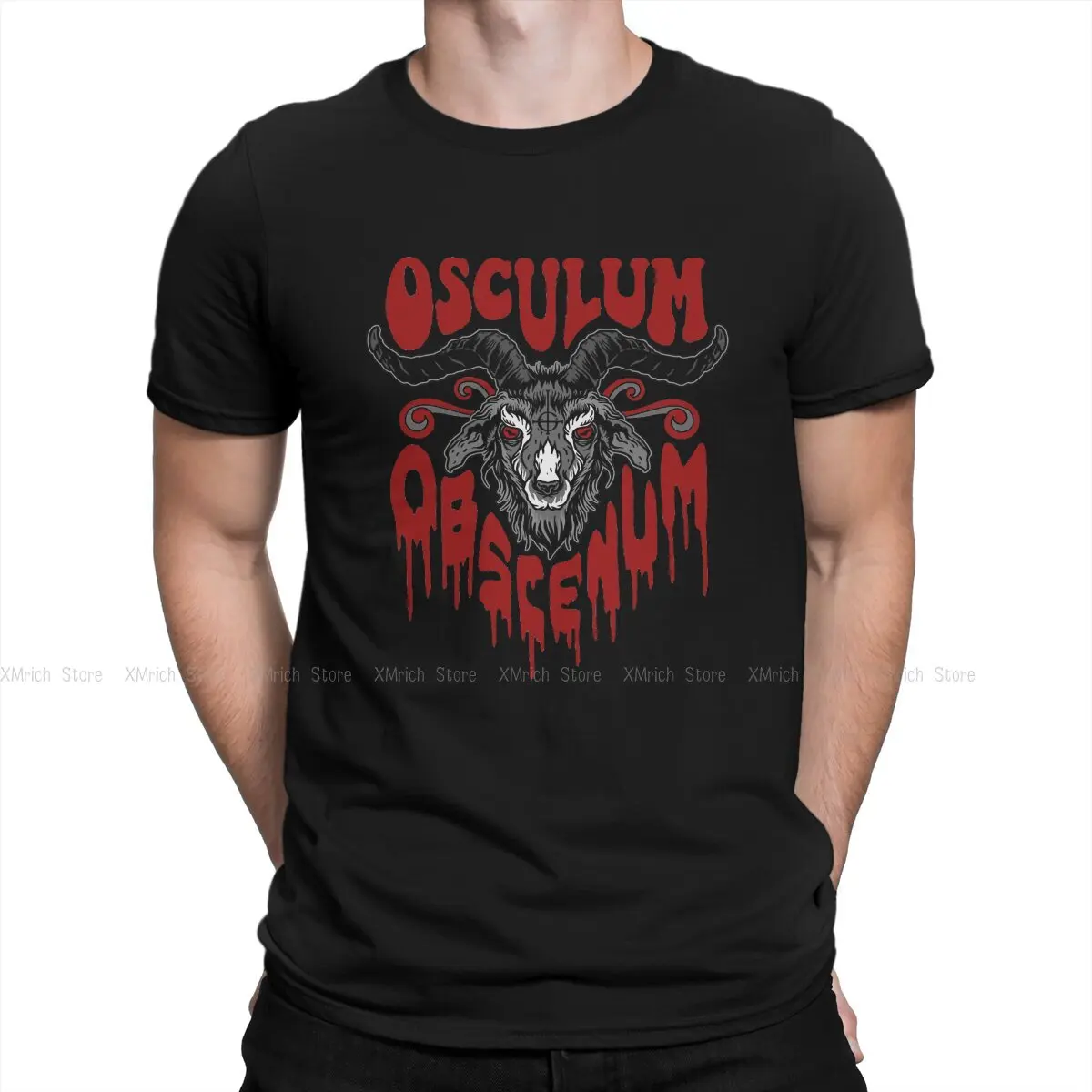 

Osculum Men TShirt Lucifer Hell Demon Bible Crewneck Tops 100% Cotton T Shirt Humor High Quality Birthday Gifts