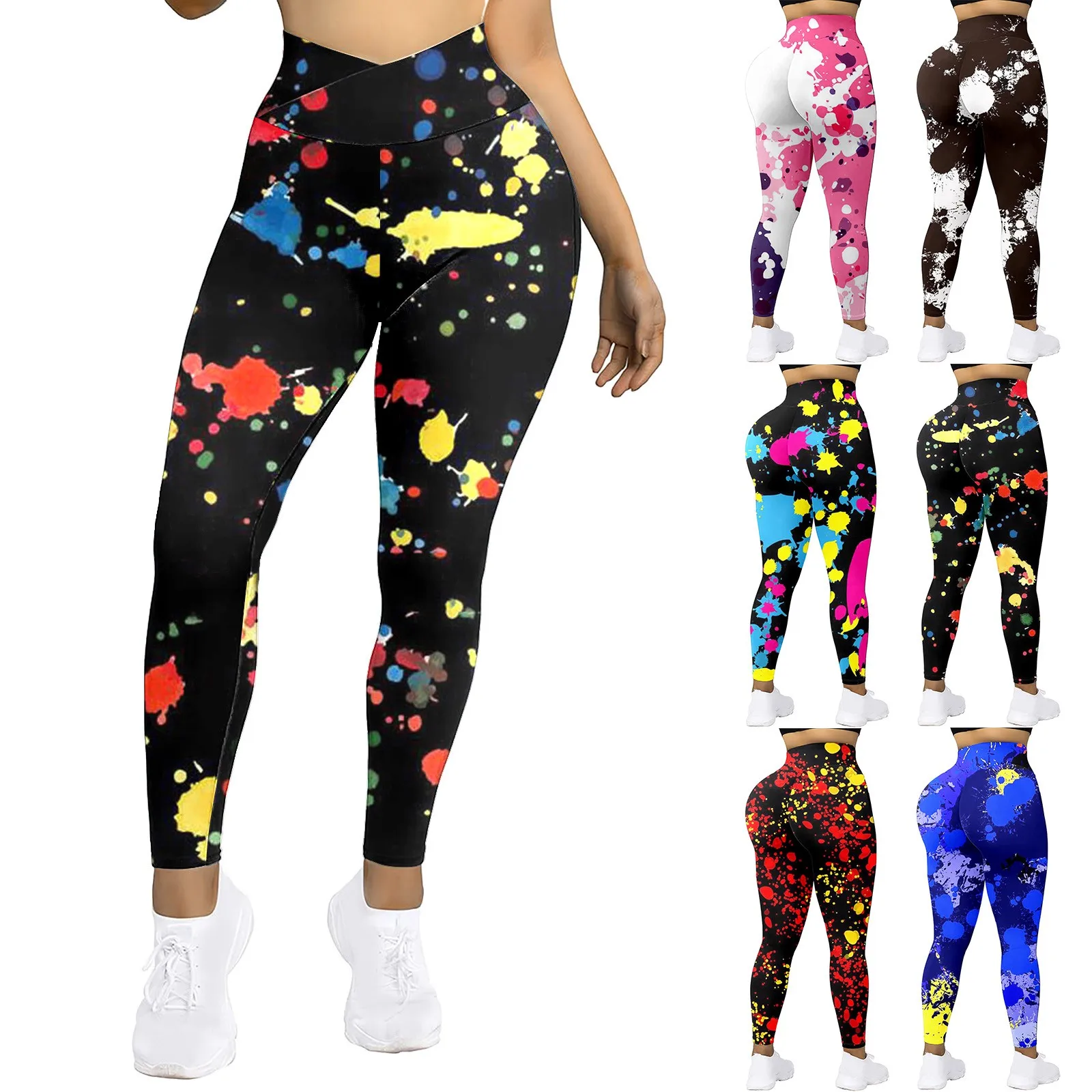 

Женские брюки с высокой талией, мягкие спортивные Леггинсы для йоги, тренировочные штаны для бега