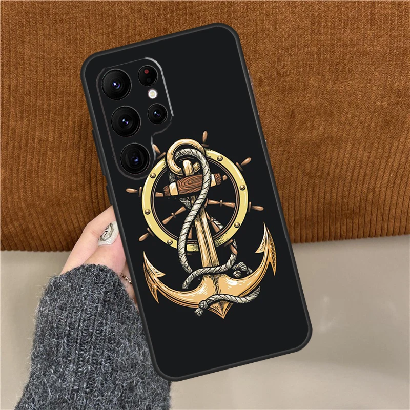 Фото Чехол для телефона Anchor Sea Beach для Samsung Galaxy S25 Ultra S9 S10 S20 FE S21 S22 S23 Plus S24 Ultra Back Cover №2