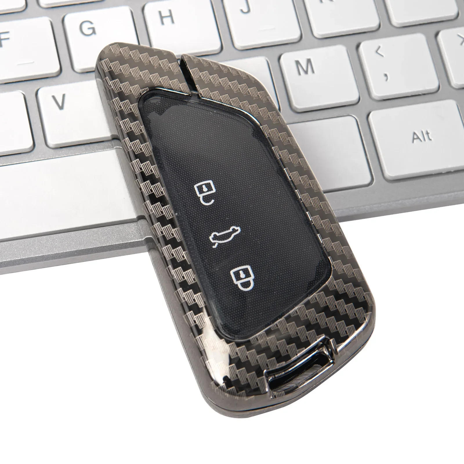 Металлический автомобильный смарт-брелок из углеродного волокна