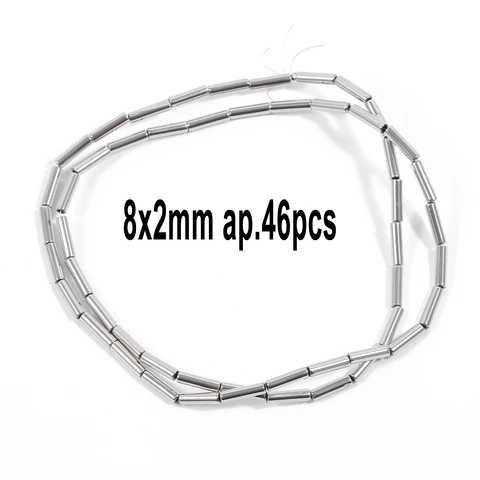 Родиевые гематитовые бусины nociuciu 4x2 мм 8x2 мм