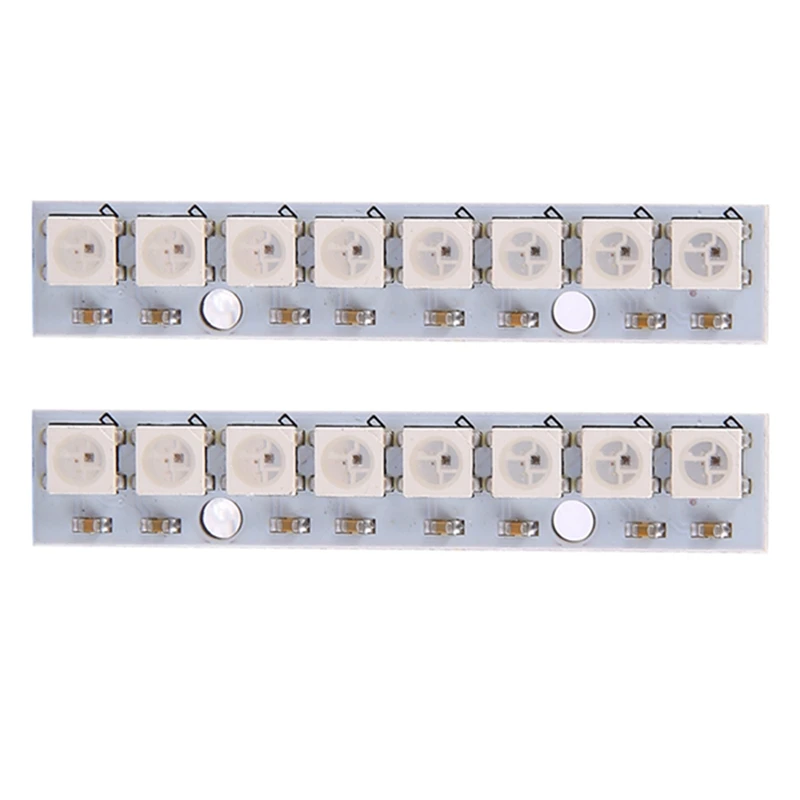 2X 8Xws2812b 5050 RGB фонари для вождения со встроенной полноцветной полосой для NAZE32 CC3D