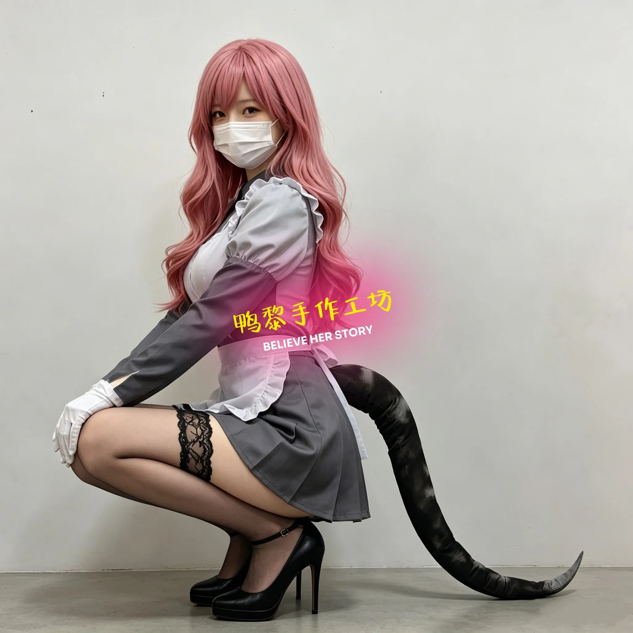 Фото Реквизит для косплея Game PUKEY GODDESS SHOT TRICK: Змеиный хвост, аксессуары для Хэллоуина, Рождества, карнавала, косплей-вечеринок №1