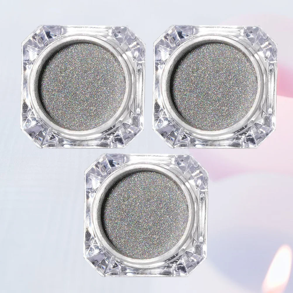 

3PCS Nail Eyeshadow Makeup Nail Pigment Glitter Dust Powder