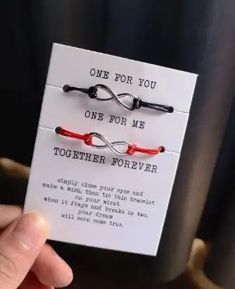 Lucky Eight Креативный Сращенный Тканый Браслет Для Пар Унисекс Простой Дизайн