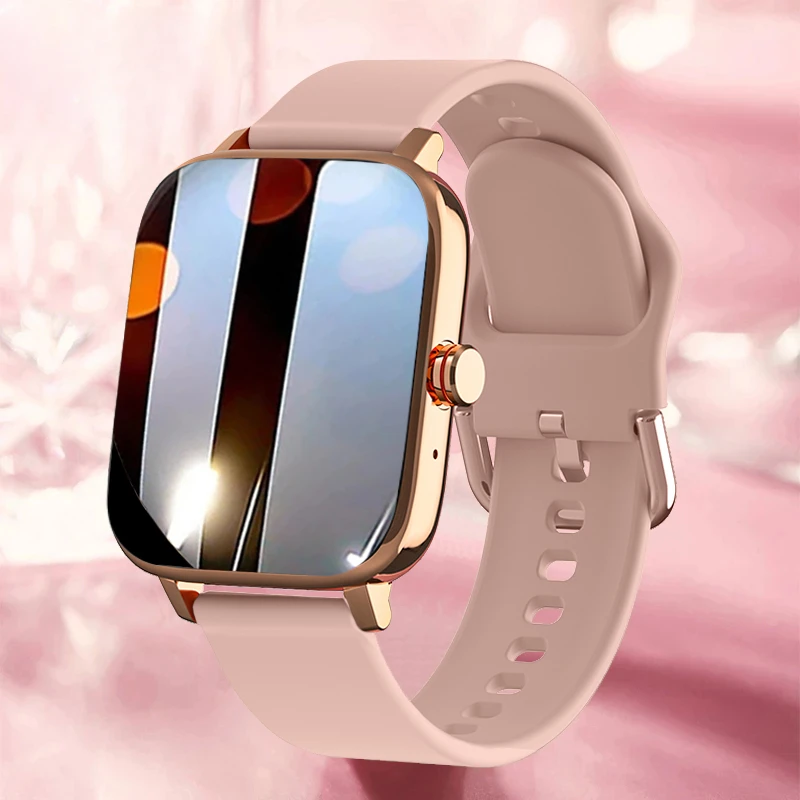

Bluetooth Call Smart Watch Women Custom Dial Smartwatch Waterproof Music Watch Full Touch Health Monitor Clock