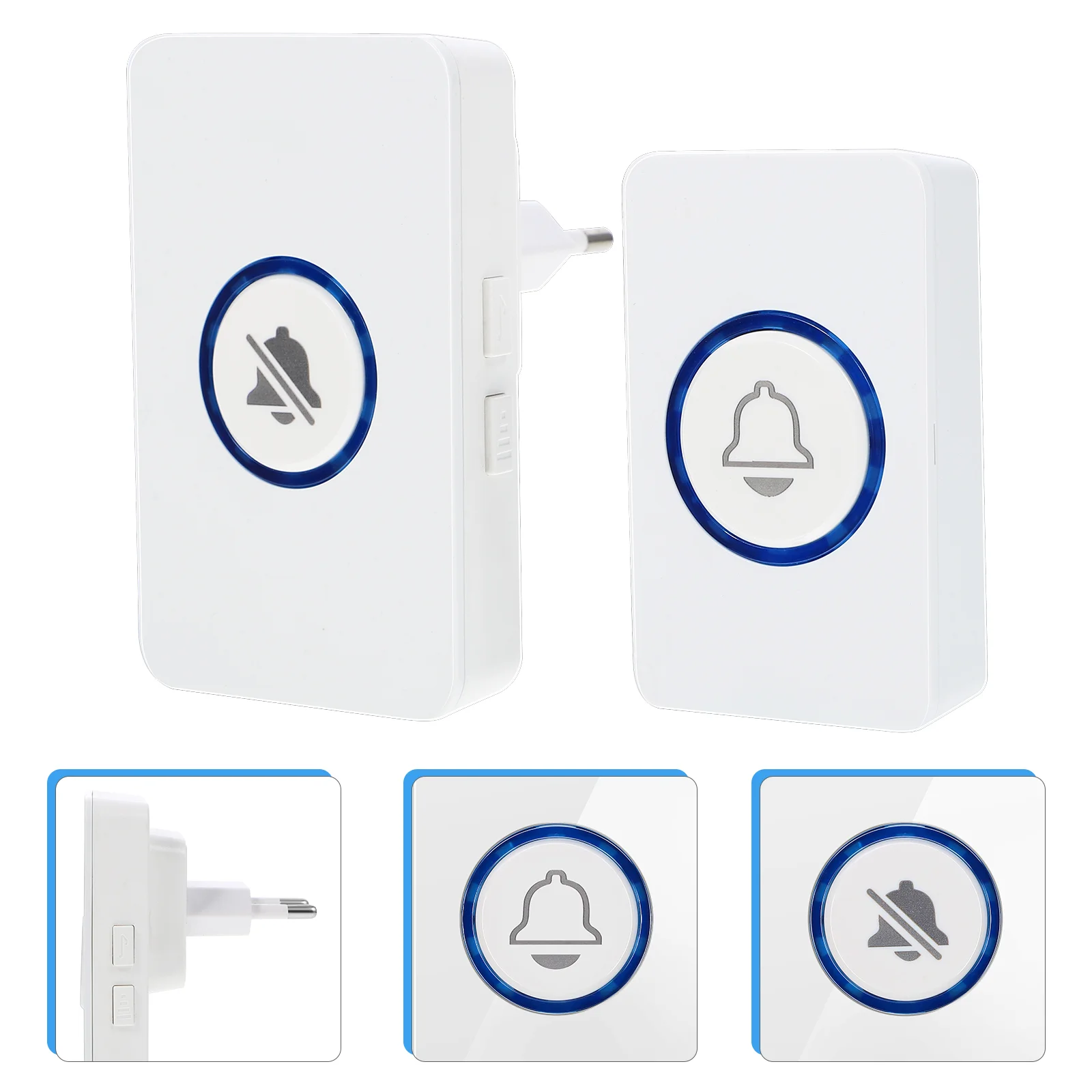 

Wireless Doorbell Door Bell Chime Intelligence Plughome Ringreceiver Mini Remote Ringer Doorbells Kit Buzzerdistance Hotel