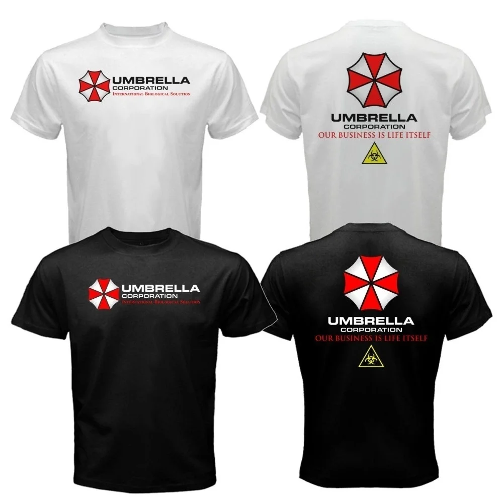 

Men's Fashion Hot Sale Our Business Is Life Itself R-Resident Evil Graphic T-Shirt Unbrella Corporation Printed Short Sleeves