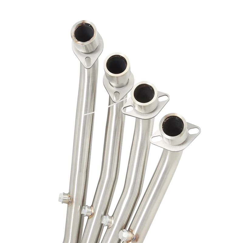 Фото Для QJMOTOR QJ800GS-G QJ 800 GS-G SRK800RR 2023 2024, мотоциклетная выхлопная труба, модифицированная передняя соединительная труба, оригинальный глушитель №4