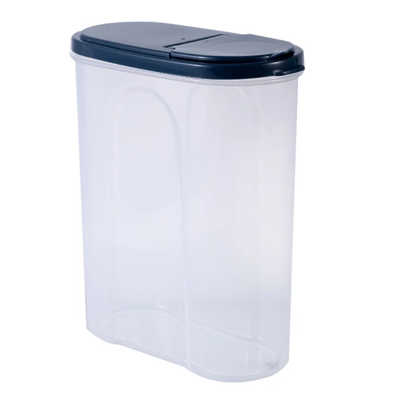 

Пластиковый кухонный дозатор для хлопьев, контейнер для хранения в холодильнике, контейнер для сухой пищи, контейнер для риса, емкость для х...