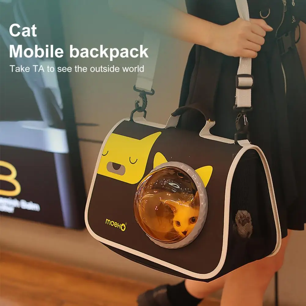 

User-friendly Oxford Cloth Cartoon Cat Carrier Dual-use Bag Cat Supplies