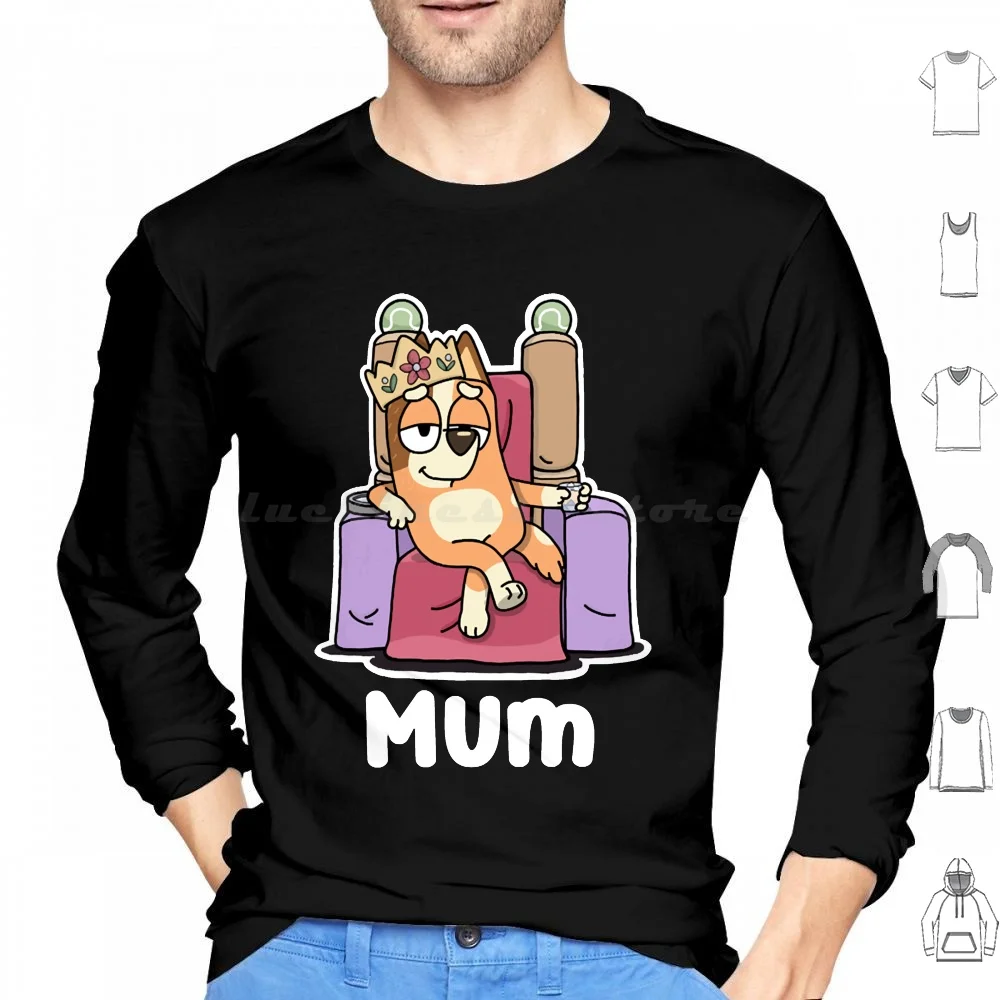 

Mum Hoodie cotton Long Sleeve Mum Dad Dad Mum Fathers Dad Mum Mom Fathers