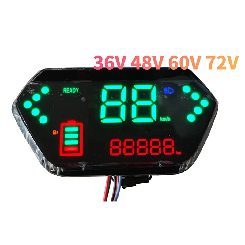 Электрический велосипед с ЖК-дисплеем 36 В 48 60 в 72 индикатором состояния батареи и