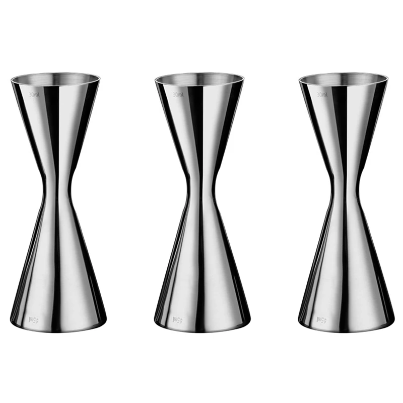 

4X Stainless Steel Measure Cup Double Head Bar Party Wine Cocktail Shaker Jigger 45Ml