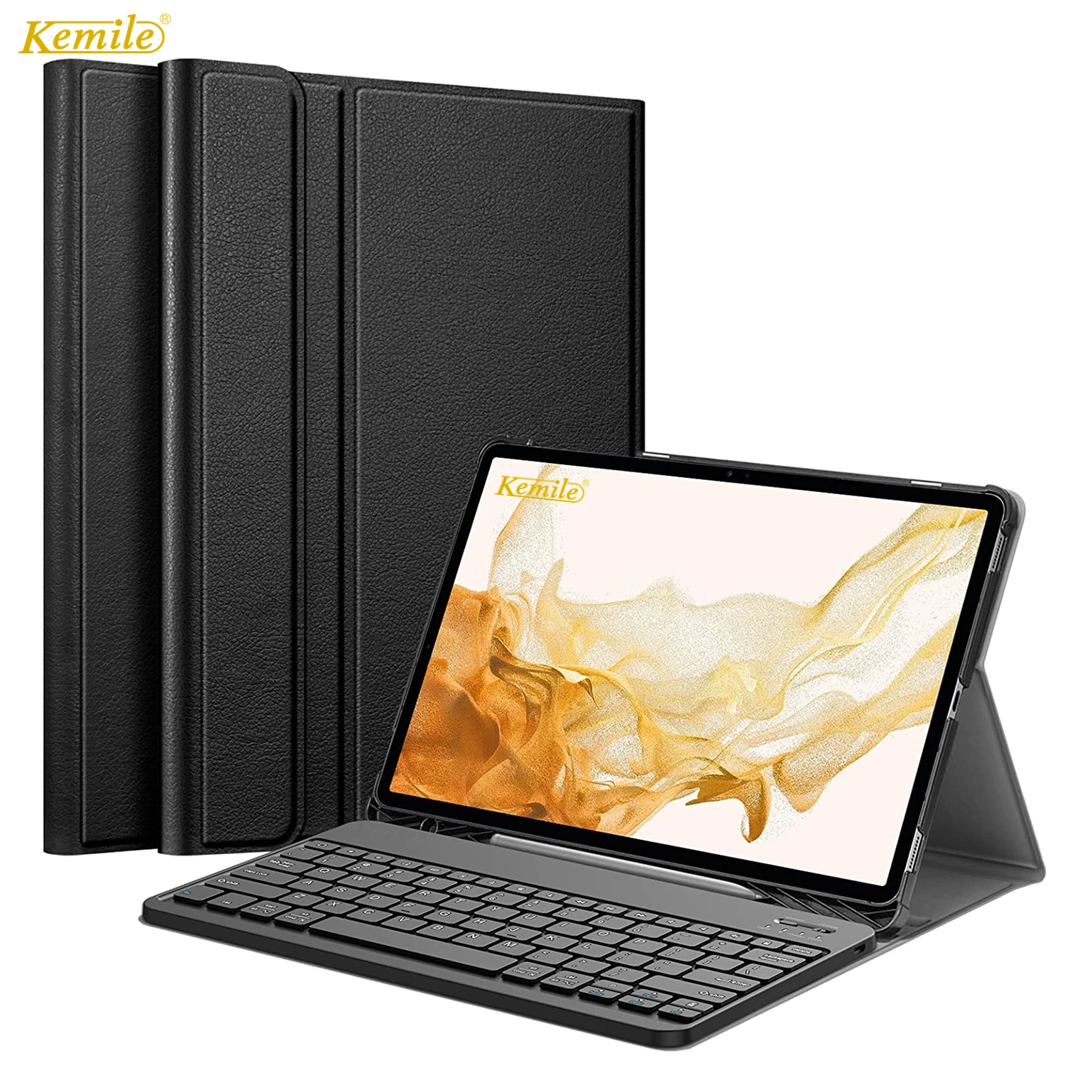 

Чехол для клавиатуры Samsung Galaxy Tab A8 10,5 2022, чехол для клавиатуры Samsung Tab A8 10,5, SM-X200, чехол для клавиатуры с держателем для карандашей