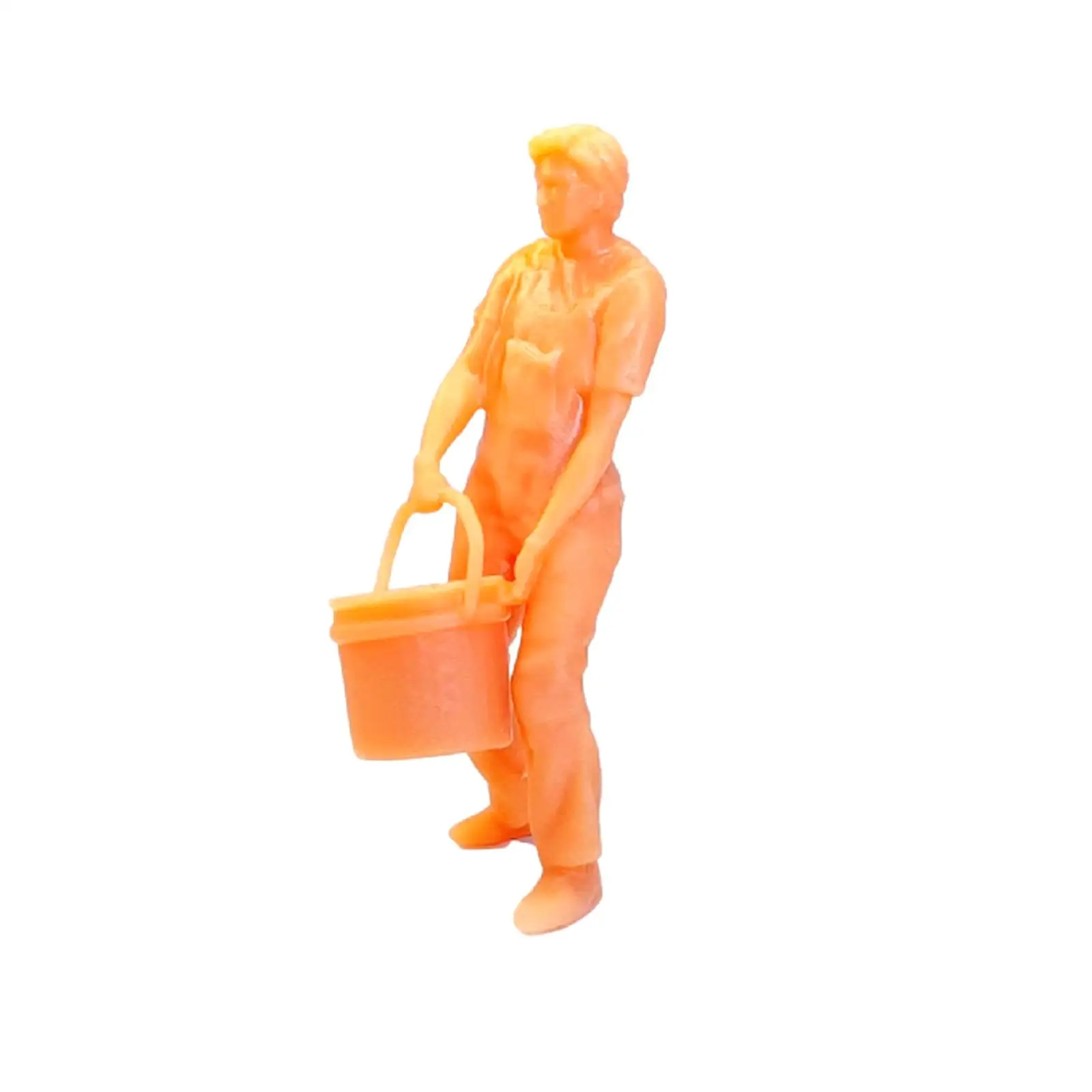 

9Pcs Simulated 1/64 Resin Painter Figures Sandtable Decoration with Bench Model Small Statue Train Scenery DIY Micro Landscapes