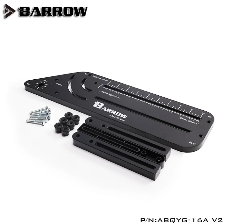 

Barrow ABQYG-16A V2, многоугольная акриловая/PMMA/PETG жесткая трубка в форме изгиба, компьютерное водяное охлаждение