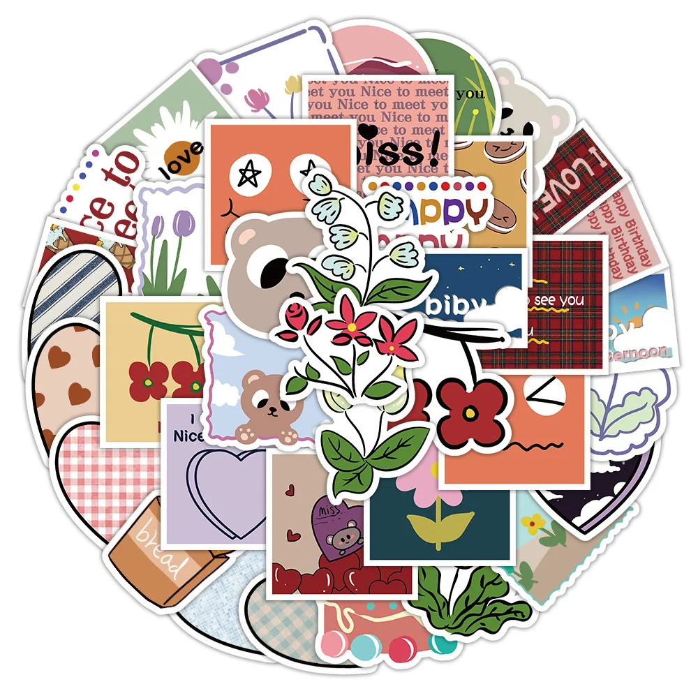 

Корейские наклейки планировщик скейтборд Детский чемодан эстетические канцелярские принадлежности разнообразные наклейки милые детские игрушки автомобиль