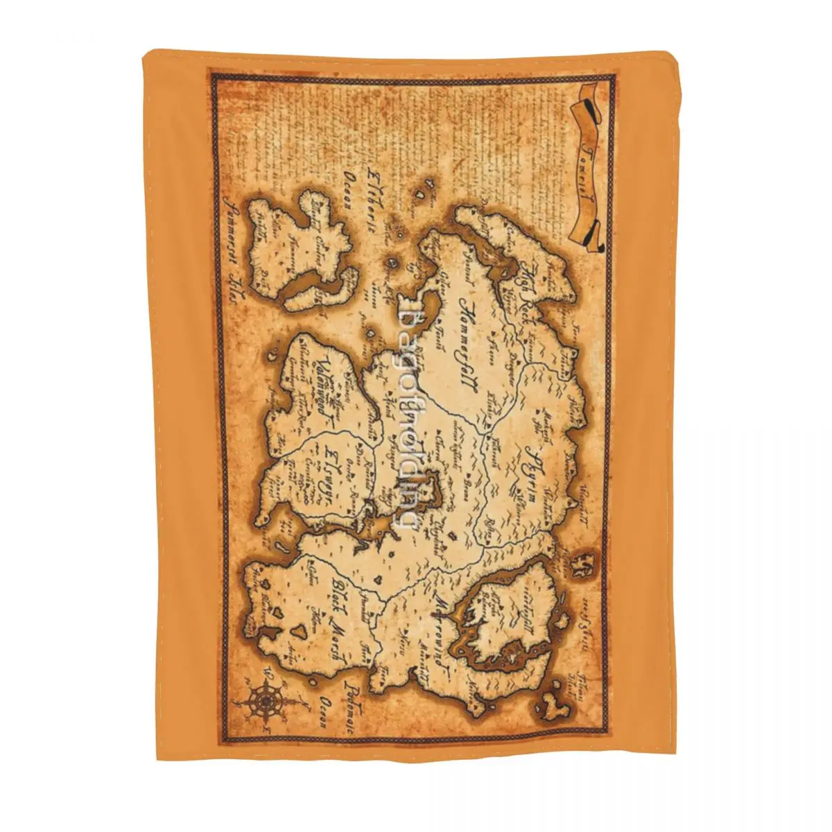 

Покрывало с картой Тамриэля Elder Scrolls IV Oblivion