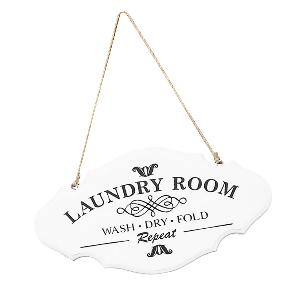 

Laundry Room Hangtag Vintage Wall Sign for Hotel Home Shop Wooden Door Plaque Wall Sign Door Hanging Board Guiding Sign