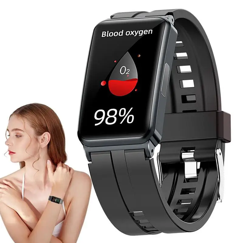 

Blood Glucose Watch Waterproof Blood Glucose Monitoring Smartwatch Fitness Calorie Step Counter Non-invasive Blood Glucose Test
