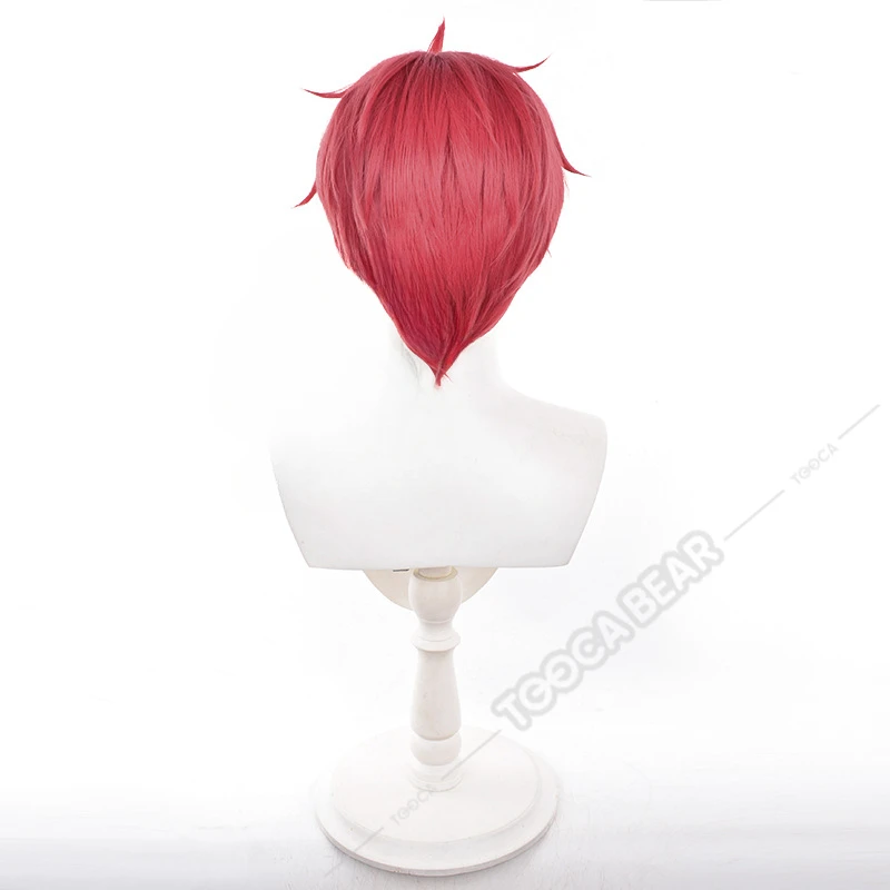 Jin Enjoji парик для косплея аниме Dandadan Jiji красные короткие серьги волос аксессуар Momo