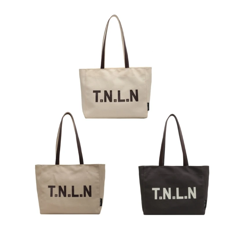 

2023 New CanvasTote Bag for Girl Women Casual Shopper Bags Handbag Large Capacity Shoulder Bag with Letter Pattern Lady Purse