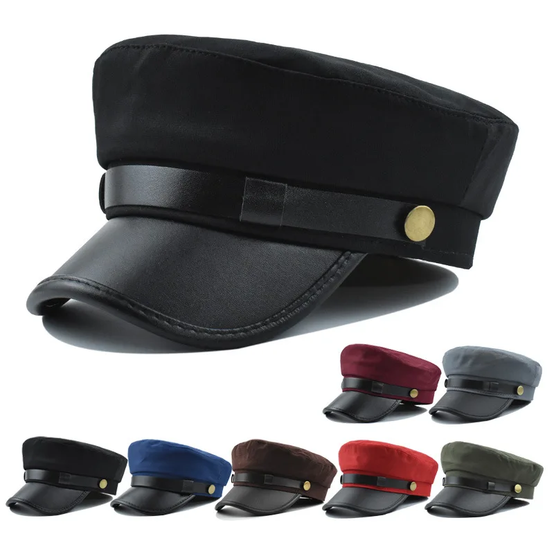 

New Berets For Women's Spring Autumn Sunhat Beret Female Navy Hat Fashion Casual Octagonal Retro Hats Peaked Cap England Style