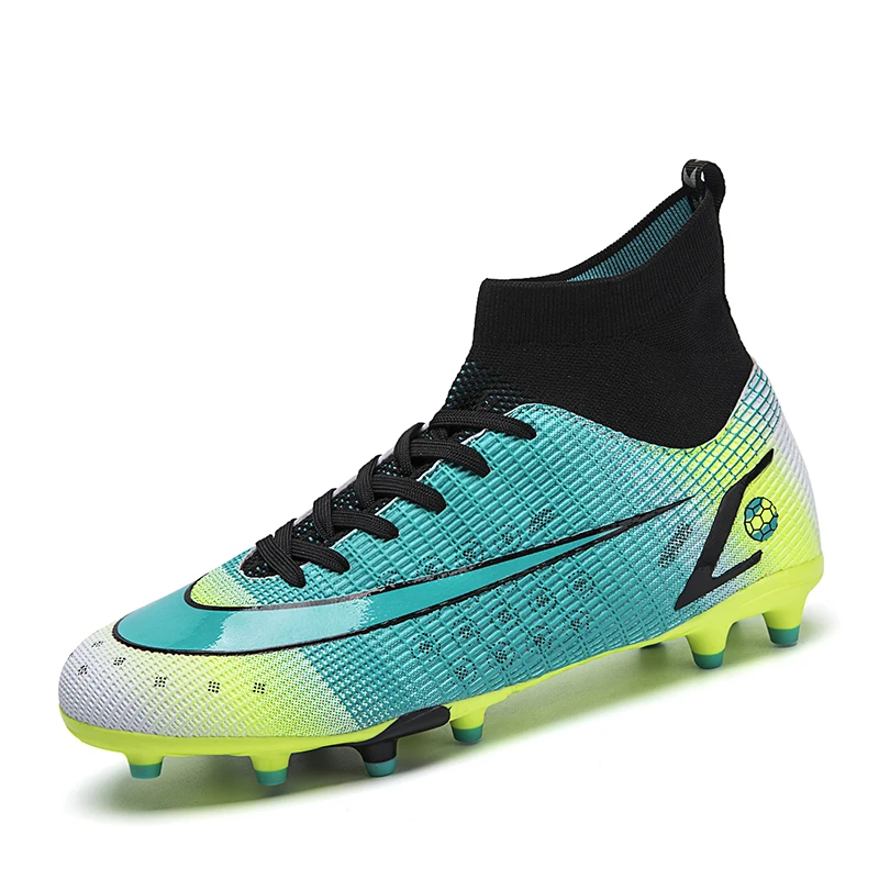 

Soccer Shoes Men Ultra Light High Top Outdoor Training Football Boots Cleats Spike Breathable Women Football Match Sneakers New