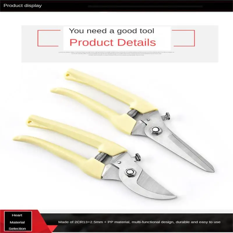 

Yellow Professional Garden Pruner Trimmer Orchard Scissors Hand Tools Orchard Shears Fruit Tree Branch Cutting Gardening Tools