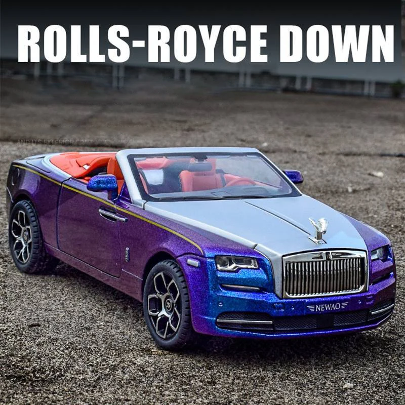 

1:24 Rolls Royce Dawn Spofec Alloy Car Diecasts & Toy Vehicles Car Model Sound and light Pull back Car Toys For Kids Gifts