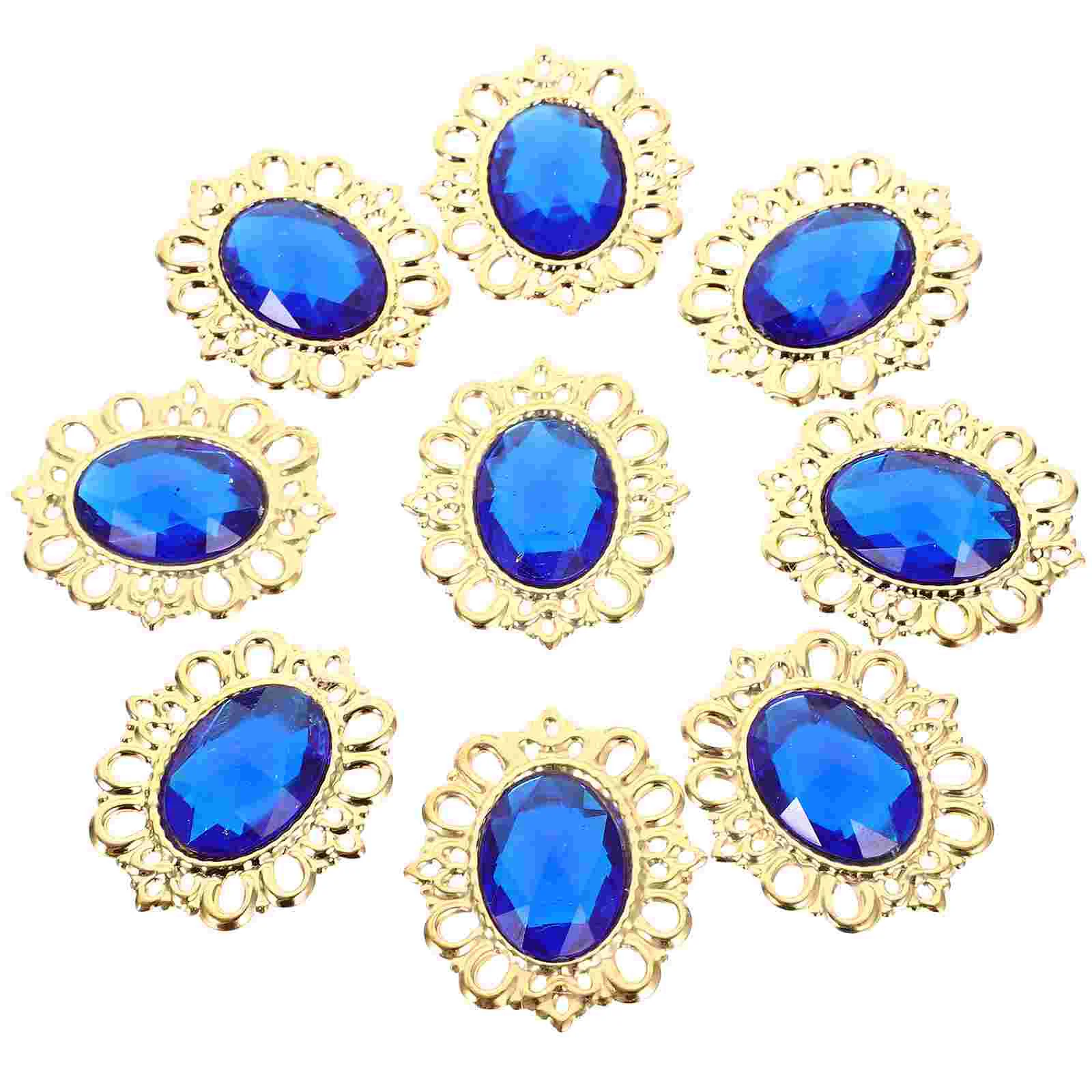 

60 Pcs Materials Glitter Small Rhinestones DIY Dress Decors Sew Metal Decorative Clothing Clothes Accessories Delicate Sewing