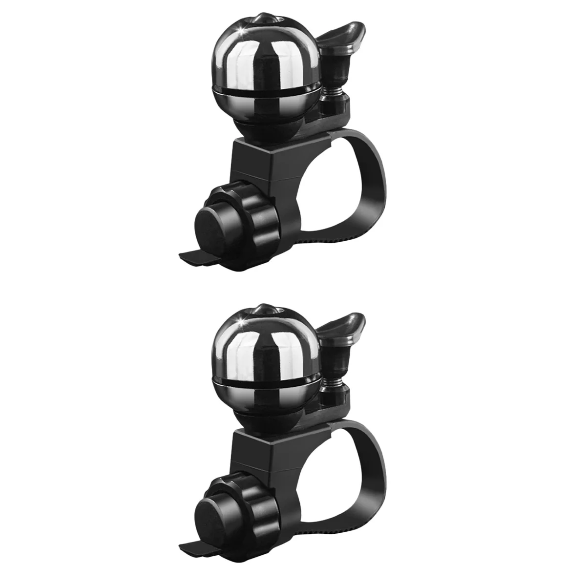 

2pcs Retro Copper Mountain Bike Bell Ring Cycling Bell Handlebar Alarm Sound Universal Accessories(Silver)