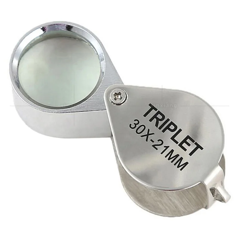

Foldable Mini Magnifier 10X 20X 30X Handheld Metal Jeweler Magnifying Glass Pocket Jewelry Magnifier Loupe Elderly Reading Lupa