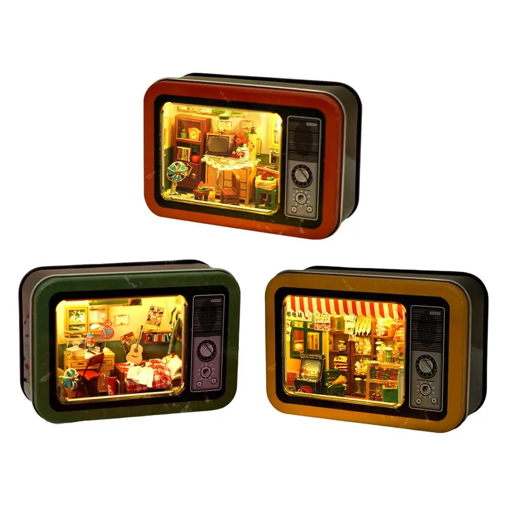 

Theatre Dollhouse Assemble Kits DIY Miniatures Doll House for Decoration