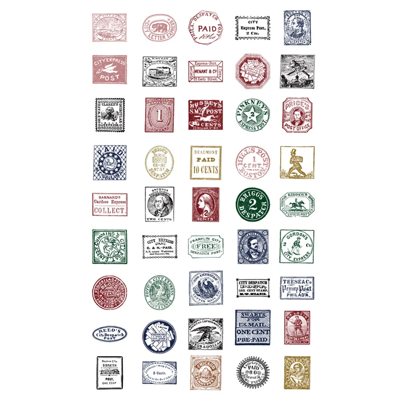 Средневековые штампы 45 шт./кор. декоративные наклейки сделай сам для