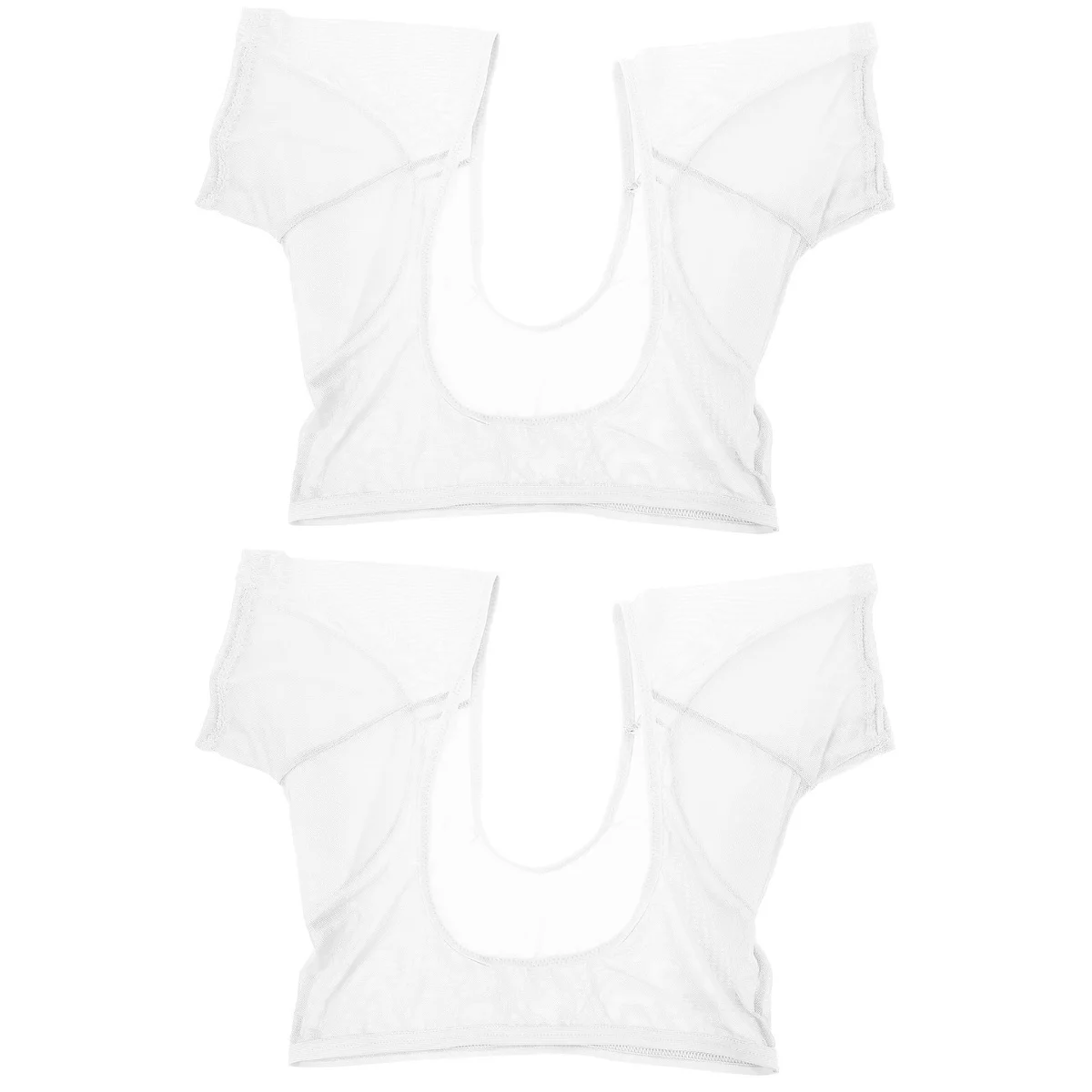 

2 PCS Womens Sports Tank Tops Underarm Sweat Pads Sweatproof Undershirt Absorb White Protector Armpit Absorbing Vest Women's