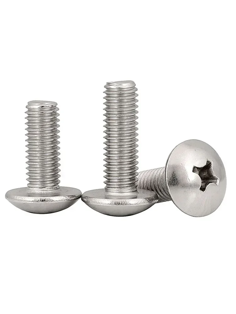 50 шт. M6 M6X12 мм 304 нержавеющая сталь крестообразный большой винт с плоской головкой