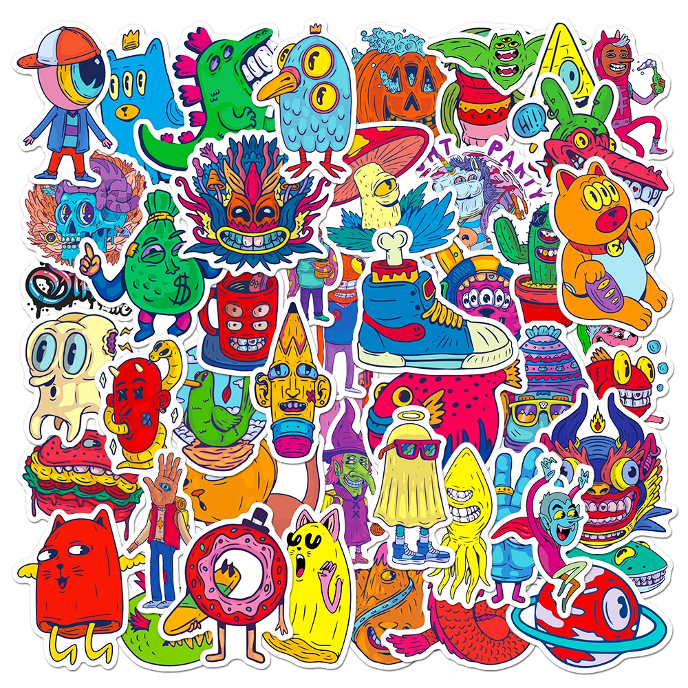 10/50 шт./упаковка наклейки для скейтборда ноутбука гитары багажа телефона - купить