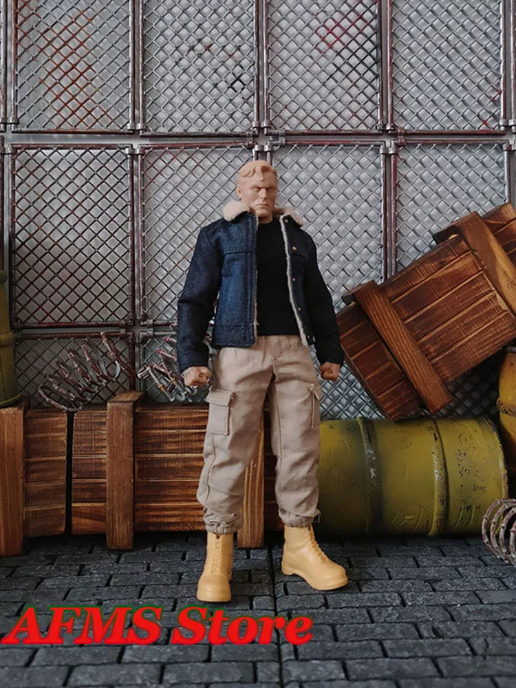 Фото В наличии, 4 цвета, масштаб 1/12, модные брюки с завязками на щиколотках для мужских фигурок солдат, аксессуар для комбинезона, подходит для 6-дюймовых фигурок. №2