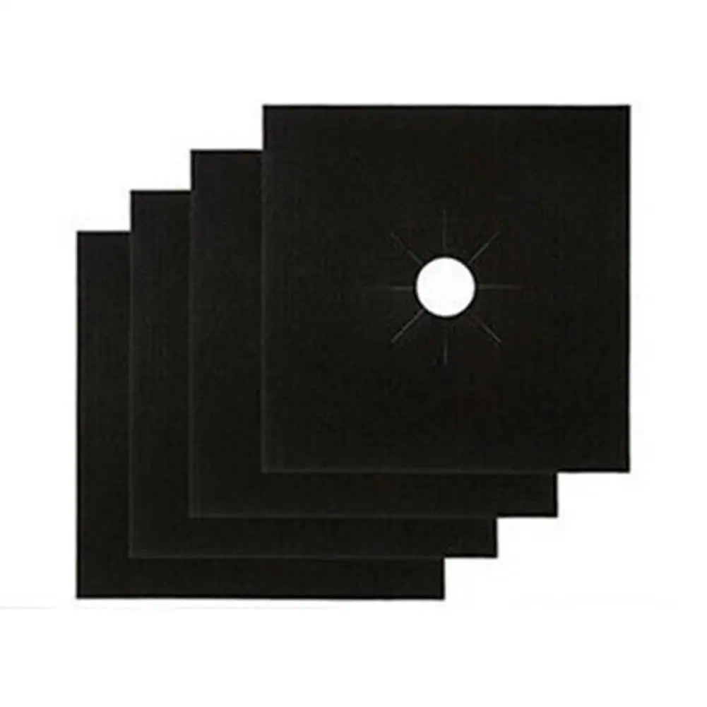 

200Pcs Black Gas stove mat