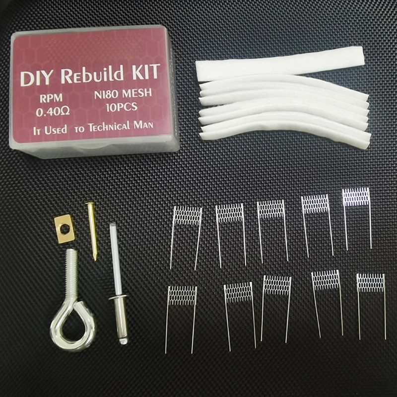 

DIY Rebuild Kit Fit for Ni80 Mesh VINCI-VM1 Mod Drag X Pod Kit 0.3/0.4/0.6ohm Drop Shipping