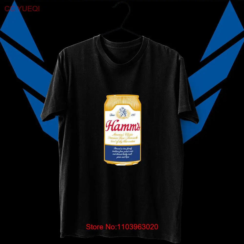 Популярная новинка Мужская футболка с логотипом Hamms Beer размер S - 5XL