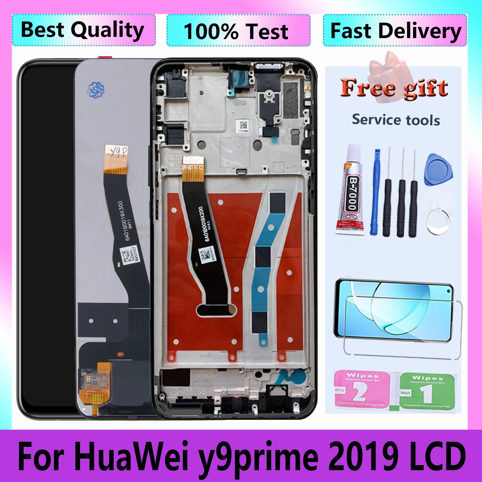 Оригинальный дисплей для Huawei Y9Prime (2019) с рамкой и сенсорным экраном